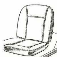 Seat upholstery SET OF 2 Bekledingset GIULIA 1600 SPIDER VELOCE 1964-1965