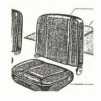 Seat upholstery SET OF 2 Bekledingset GIULIA 1600 SPRINT 1962-1964