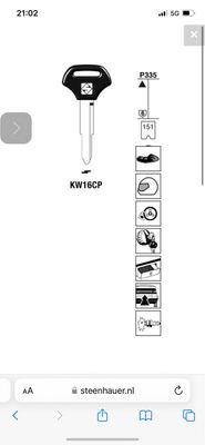 Motorbike keys 
