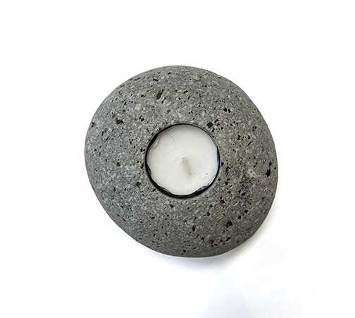 Single Stone Candle Holder