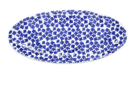 Santorini Flwer Nar Oval Platter