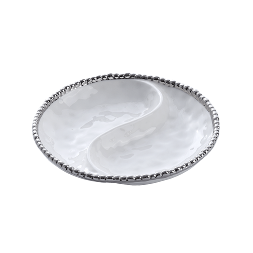 Pampa CER-2427W Sm 2-Section Platter