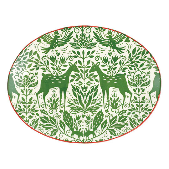 Mistletoe Oval Platter