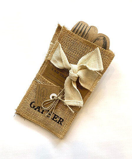 Thankful Silverware Pouch