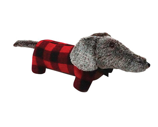 Plaid Dacushund Doorstop