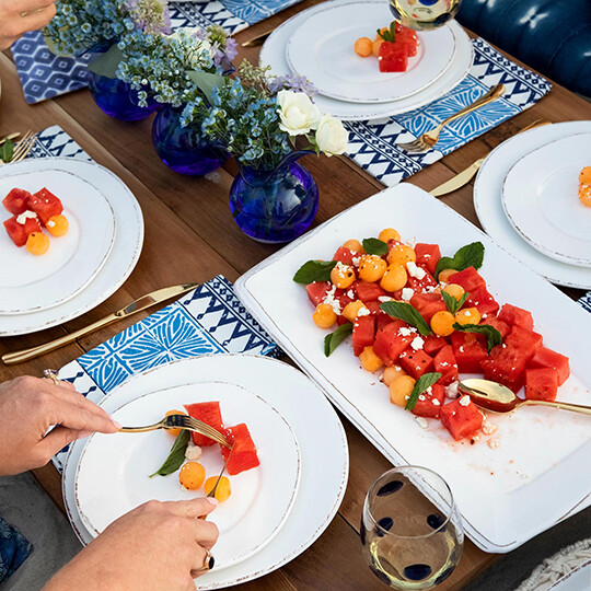 Lastra Mel Rect. Platter