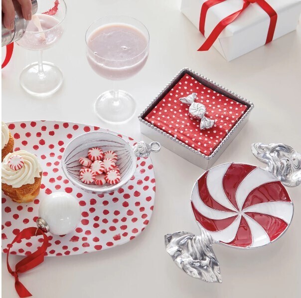 Peppermint  candy dish 1310RW