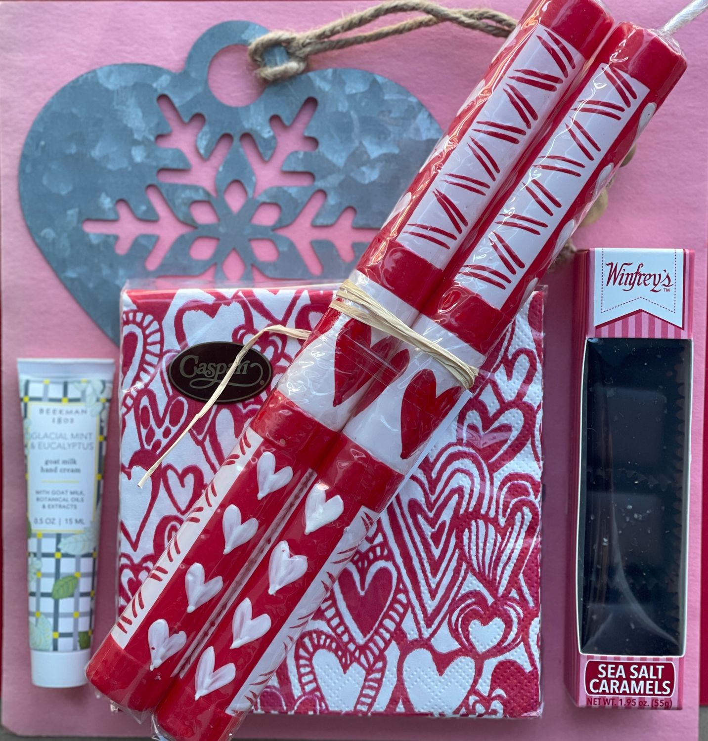 Candles, Candy and Caspari Valentine Collection