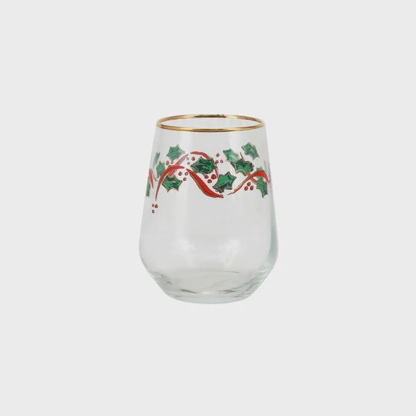 Vietri Holly Stemless