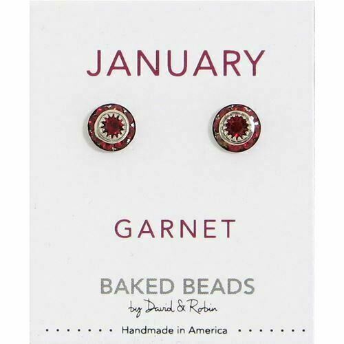 Crystal Disc Birthstone, Month: January/Garnet