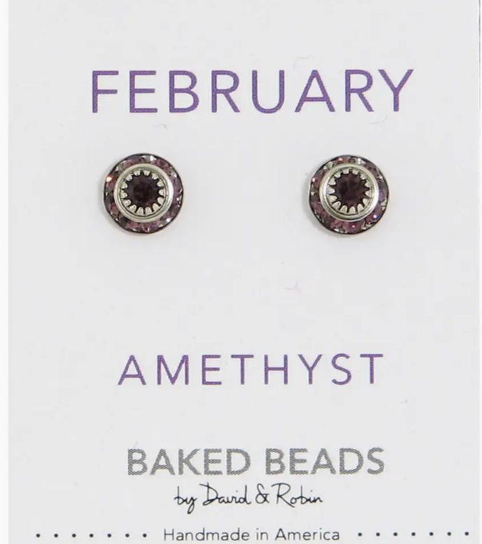Crystal Disc Birthstone, Month: February/Amethyst