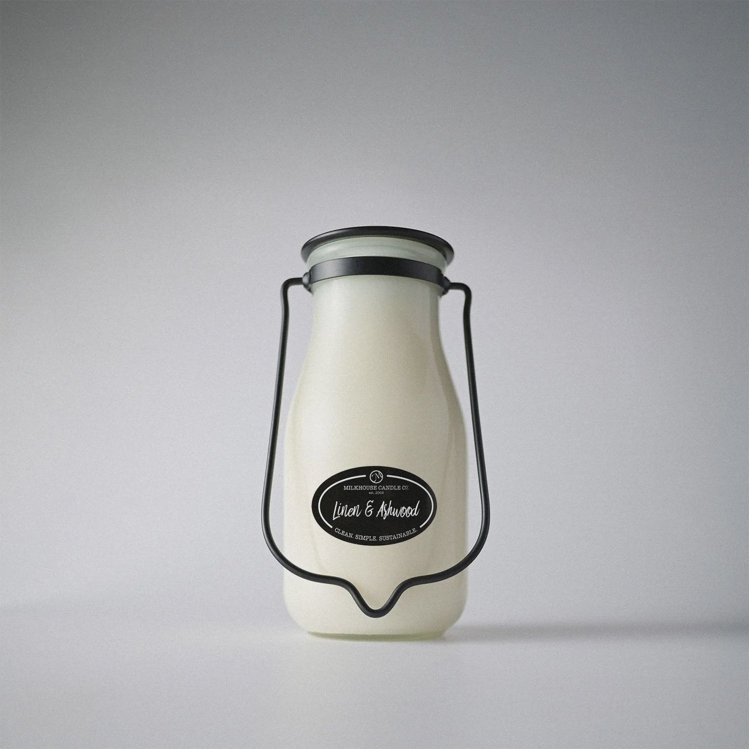 Milk Jar Candle, Name: Lin/Ash 14oz