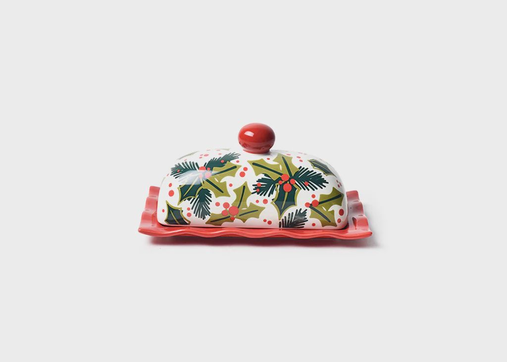 Holly Butter Dish