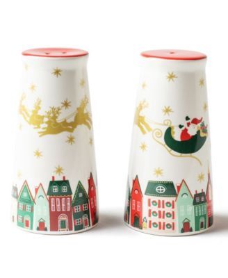 Xmas Village Salt &amp; Pepper Shakers