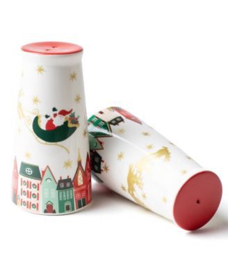 Xmas Village Salt &amp; Pepper Shakers