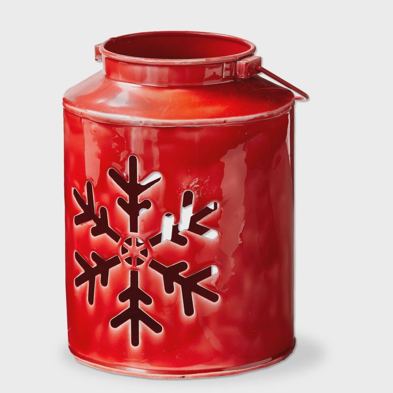 Snowflake Enamel Lantern