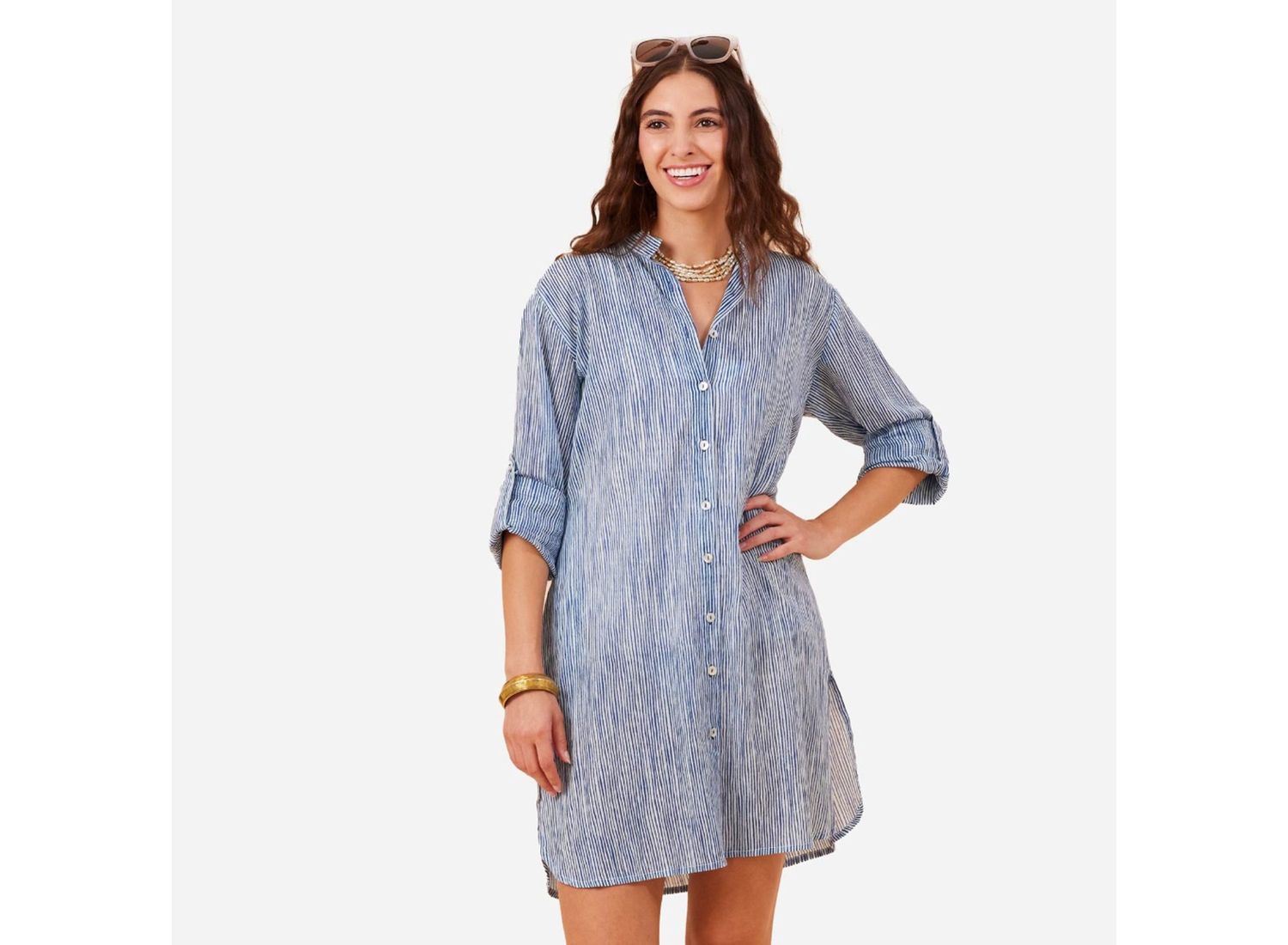 Beach Tunics, Style: Suri Navy S