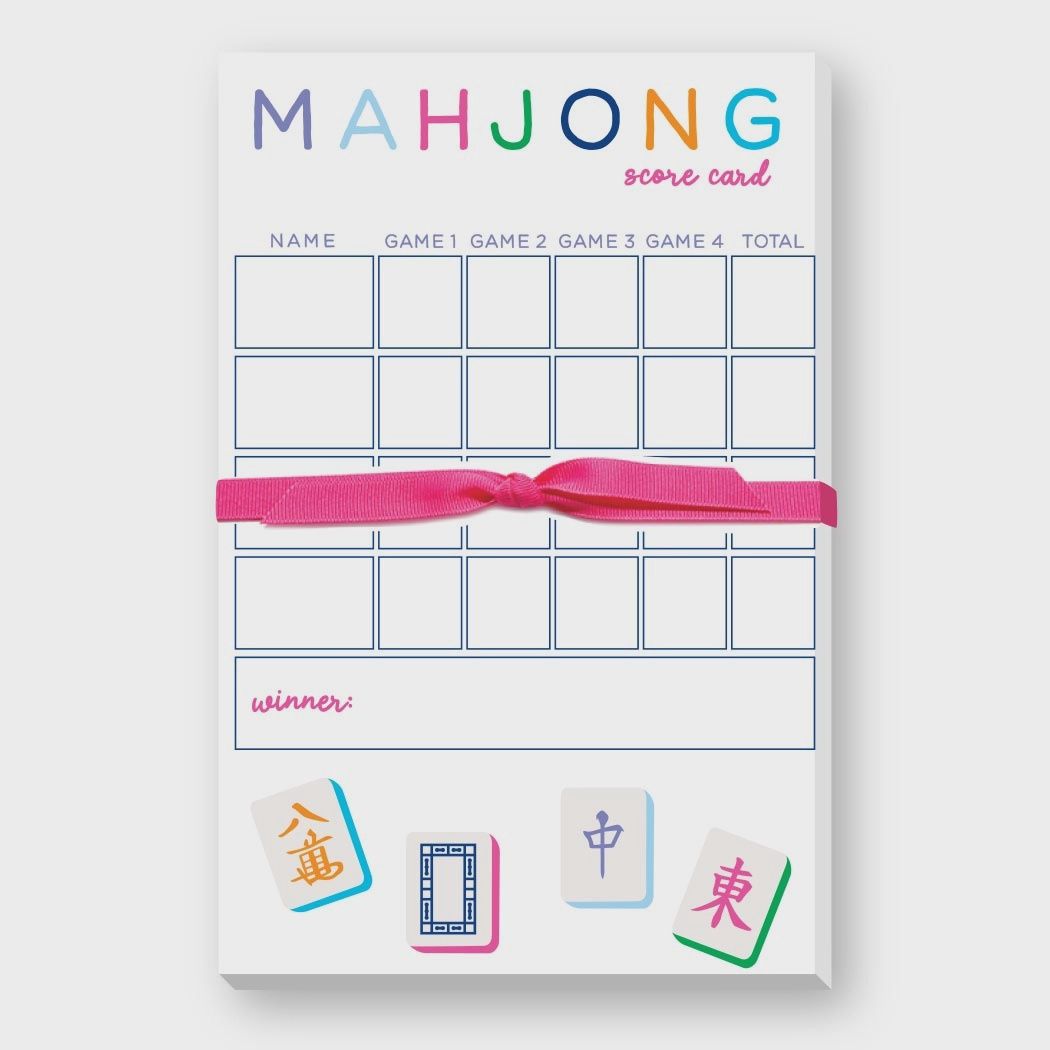 Mahjong Notepad, Design: Scorecard