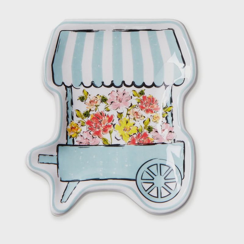 Flower Cart Trinket Dish