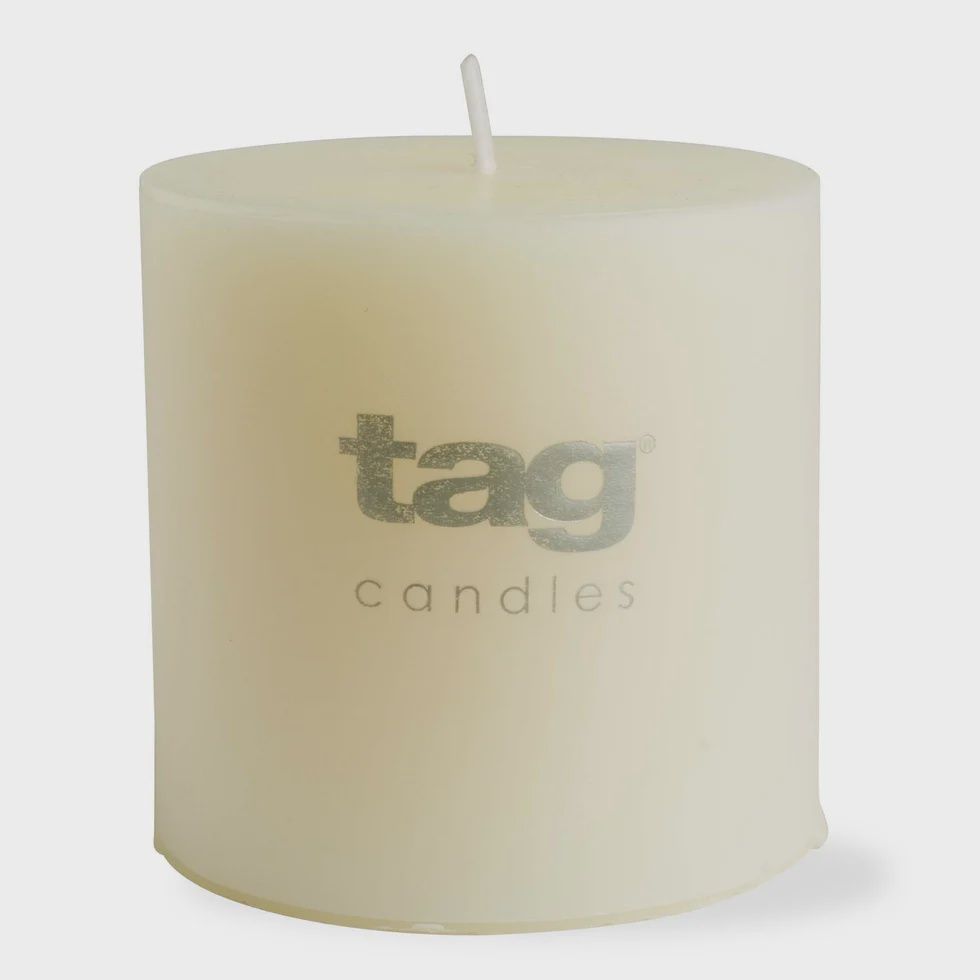 Ivory Pillar Candle