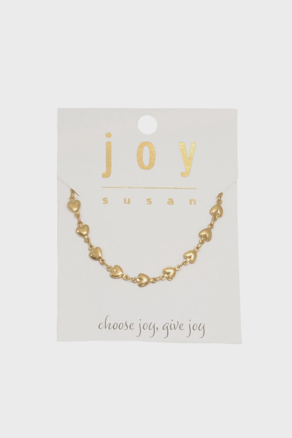 Gold Heart Chain Necklace