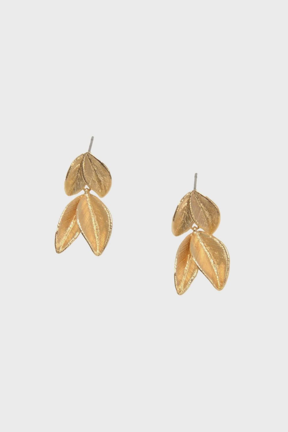 Gold Leaves Dangle Earrings