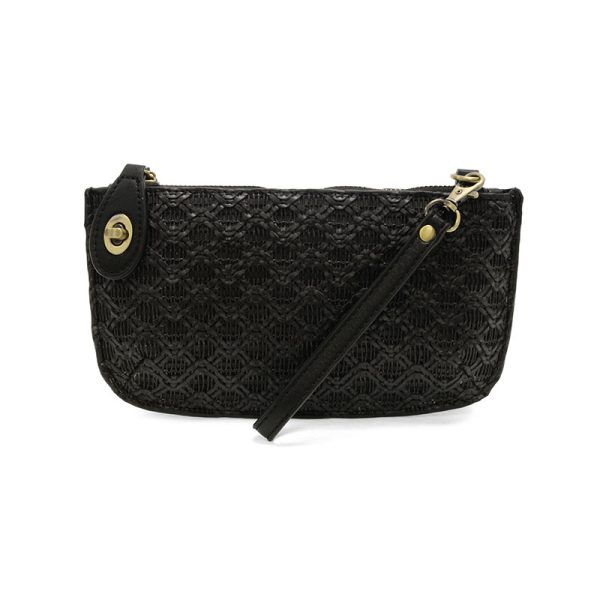 Woven Mini Crossbody, Color: Black