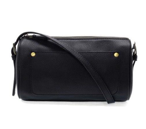 Barrel Shoulder Crossbody, Color: Black