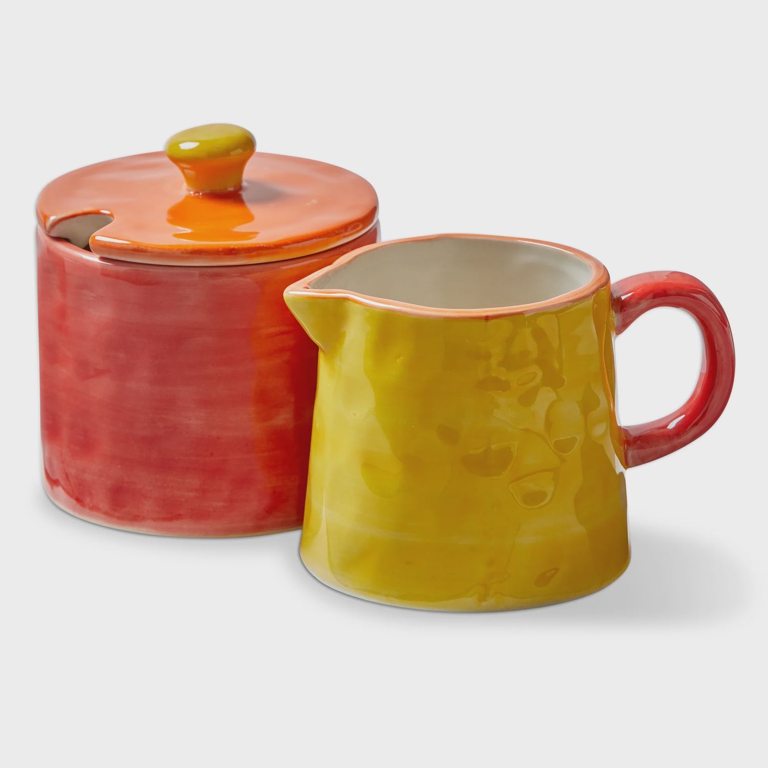 Color Block Cream &amp; Sugar, Color: Red