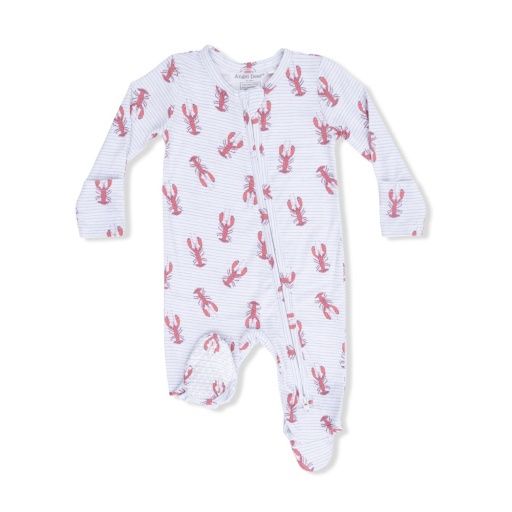 Lobsters Zipper Footie, Size: 0-3M