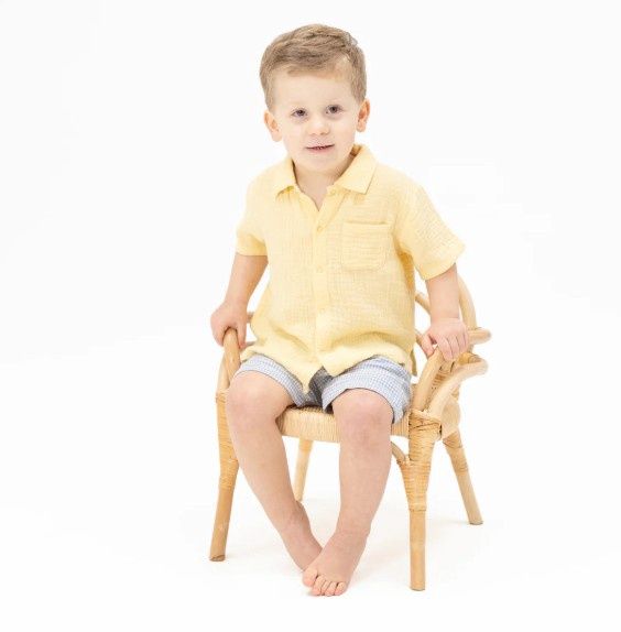 Gingham Blue Polo w/ Short