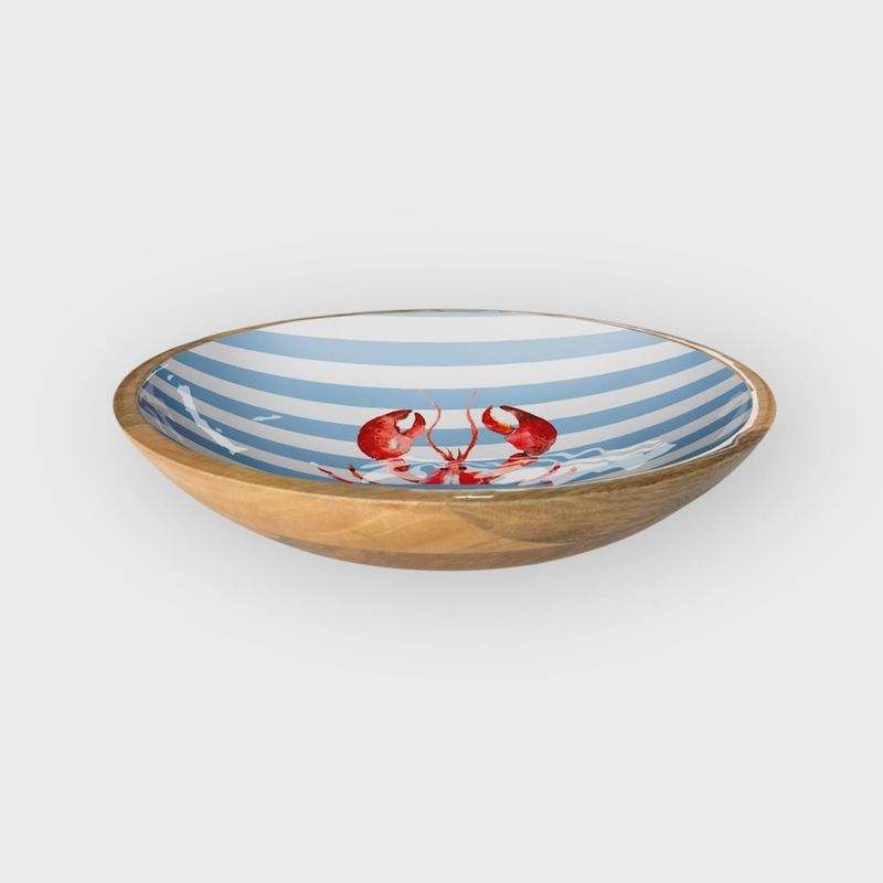 Lobster Stripe 10" Bowl