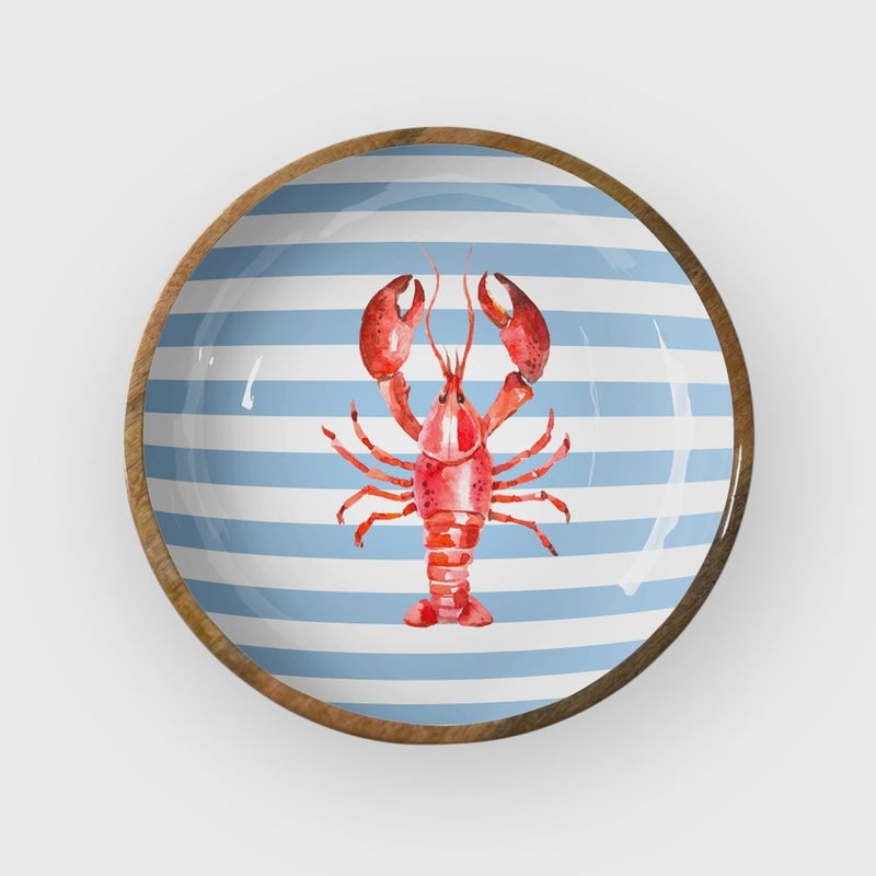 Lobster Stripe 10" Bowl