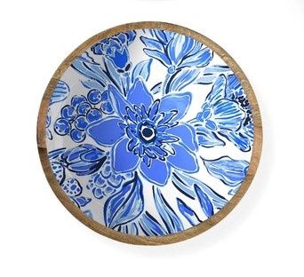 Blue Floral 14" Bowl