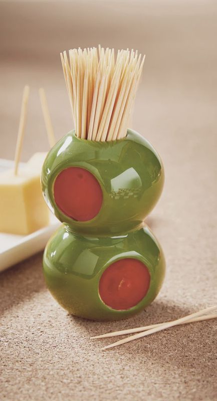 Olive Toothpick Holder
