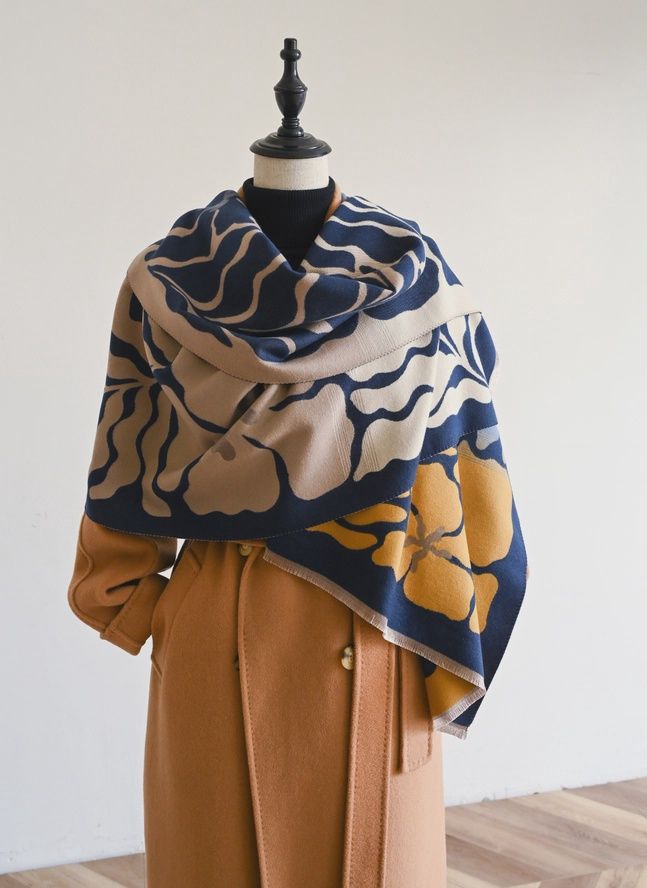 Blue Camel Fern Wrap