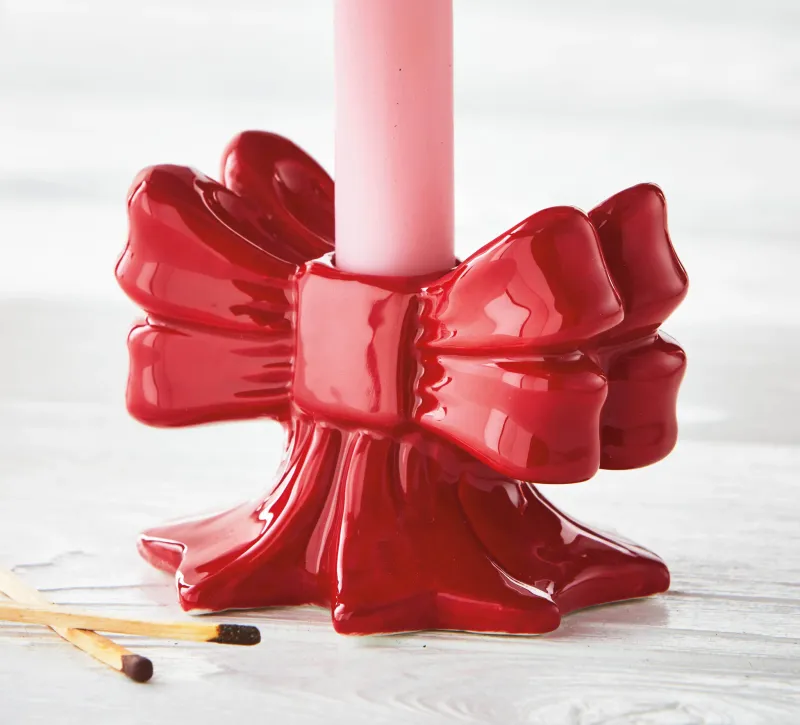 Merry Bow Taper Holder