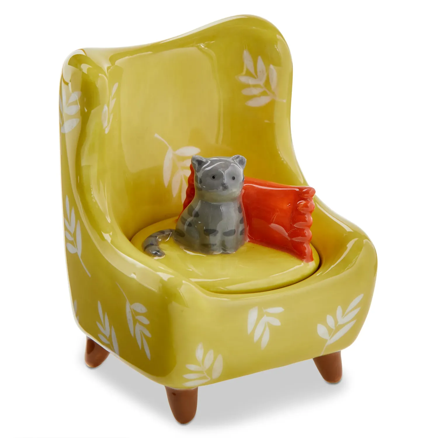 Cat Trinket Box, Color: Grey