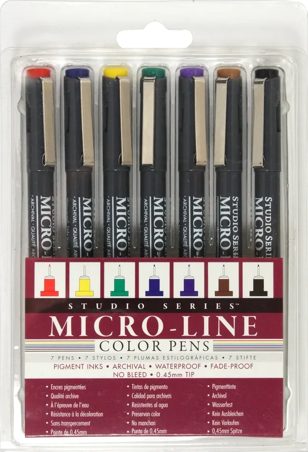 Micro-Line Pens, Color: Multi-Color