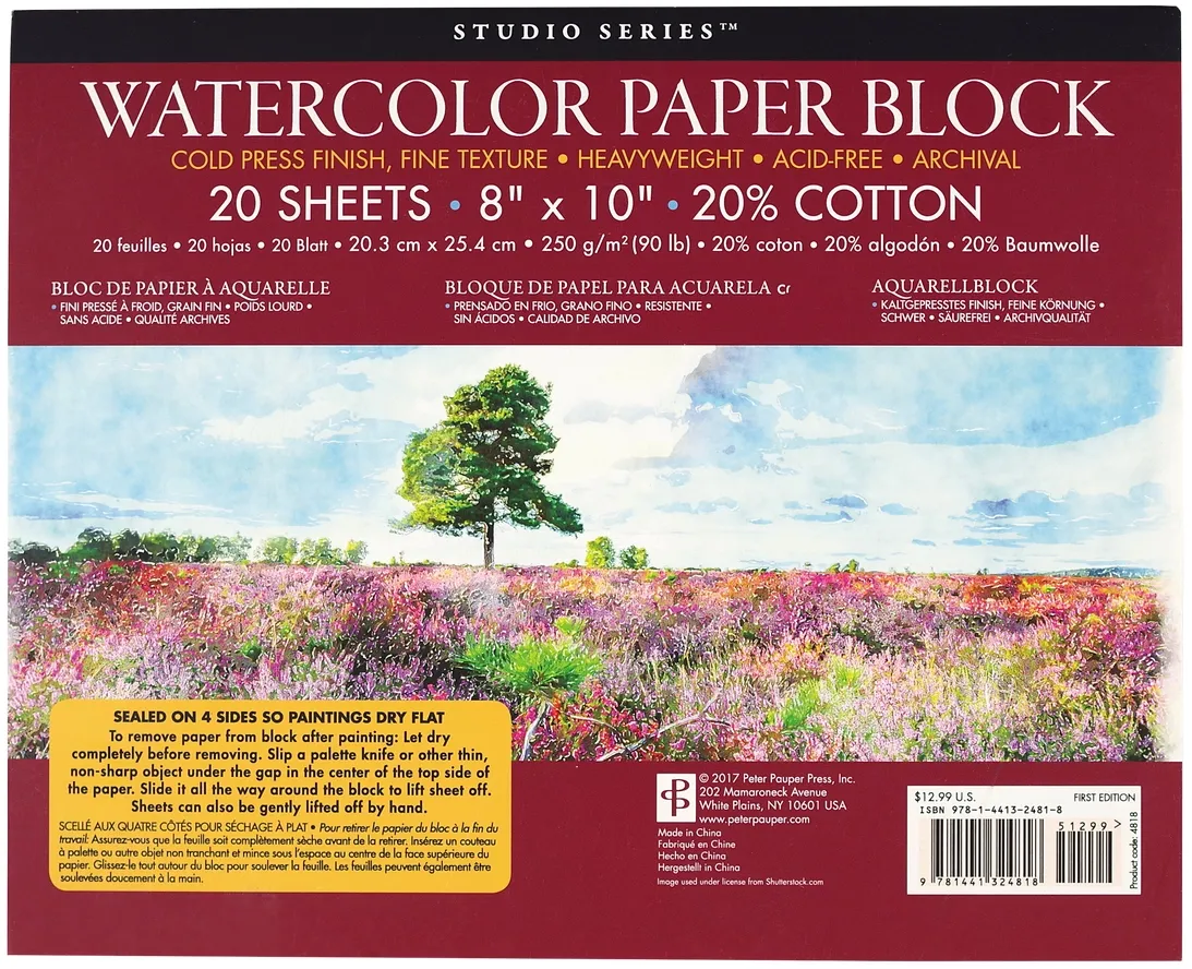 Watercolor Paper Block