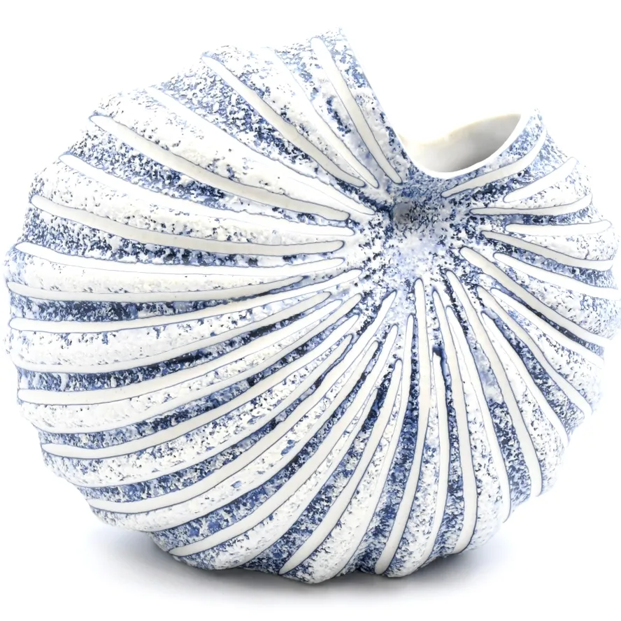 Palm Porcelain Bud Vase, Style: 1280W16BLUE