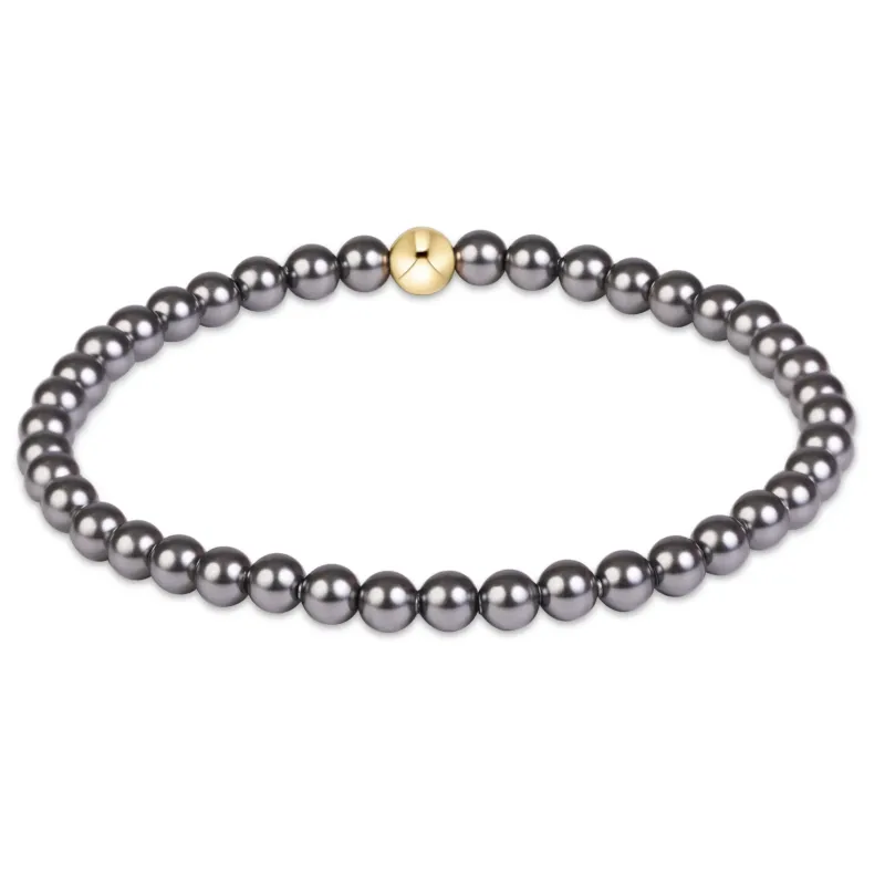 Dark Grey Pearl 4mm