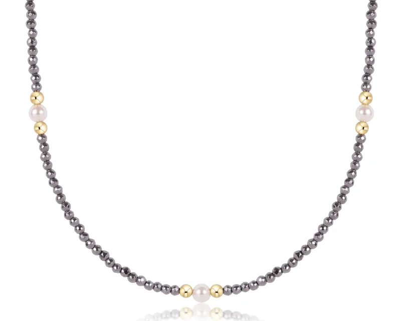 Purpose Pearl 4mm Choker Hematite