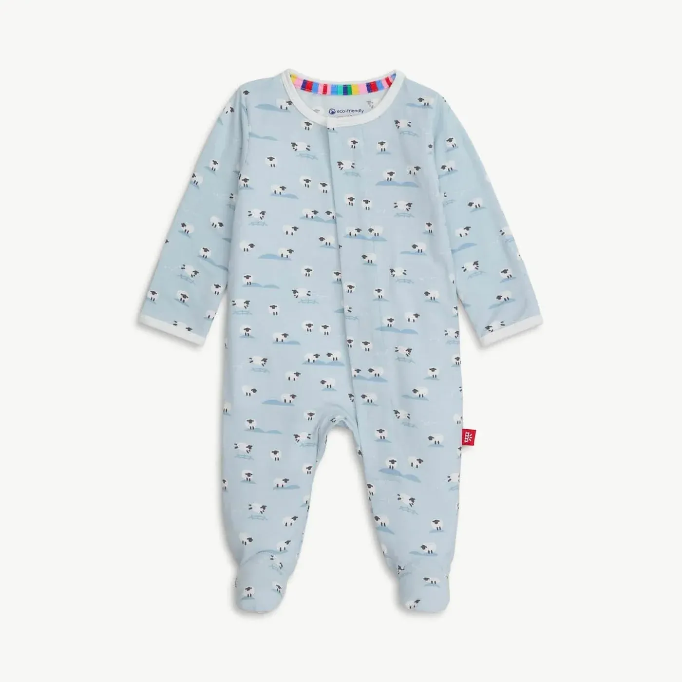 Baa Baa Footie, Color: Blue, Size: 0-3M