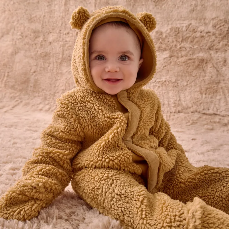 Brown Bear Sherpa Pram 6-9M
