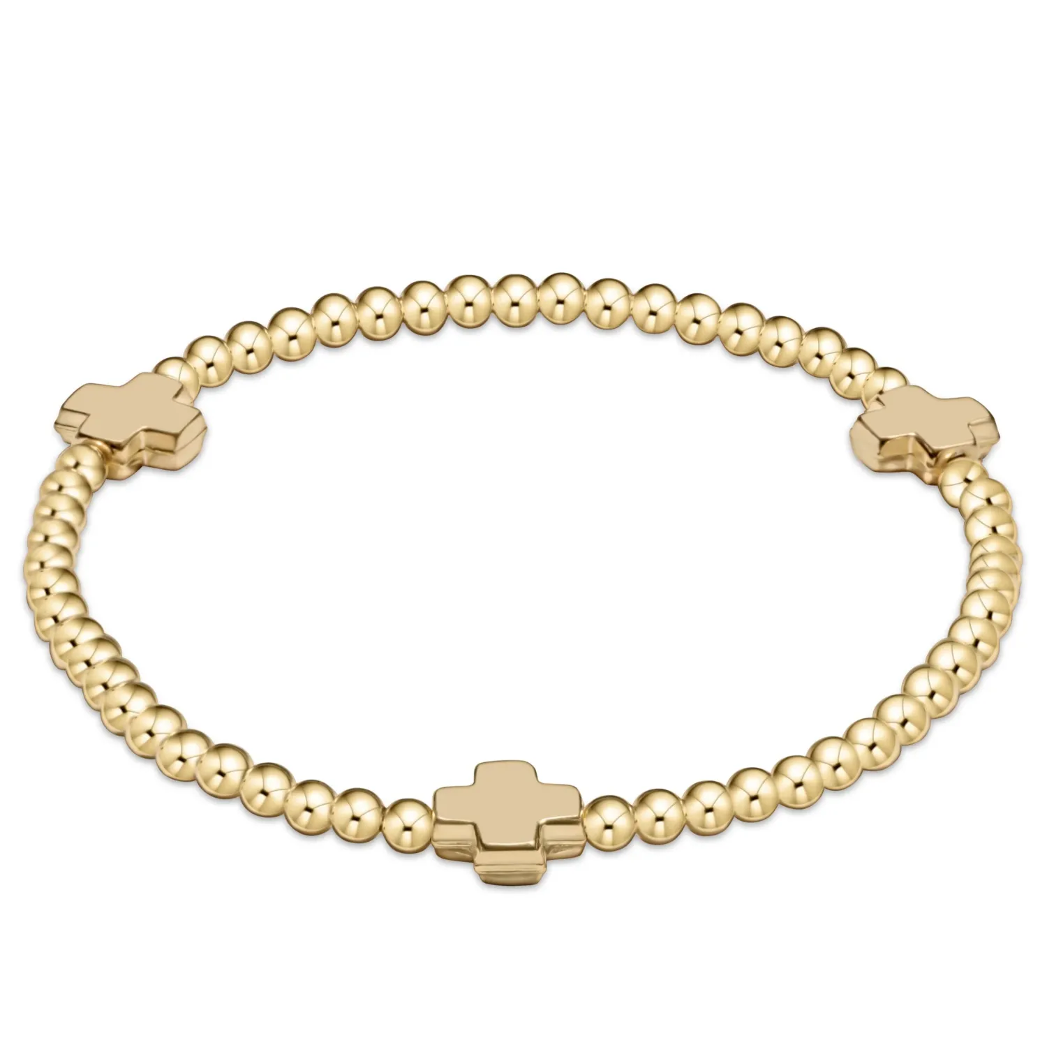 Extends Sig Cross 3mm Gold