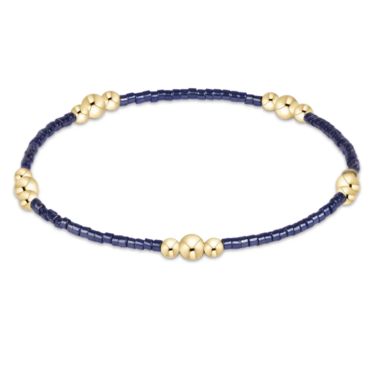 Hope Purpose Gold Bracelet, Color: Navy