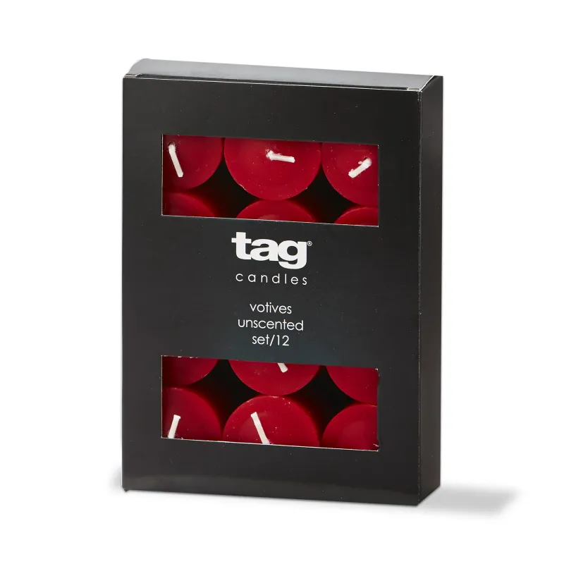 Red Votive Candles (12)