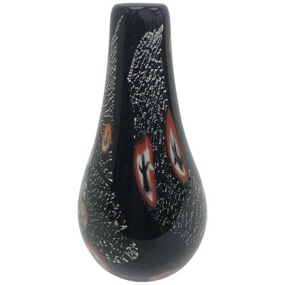 Alfredo Barbini Murano Glass Vase, 1975