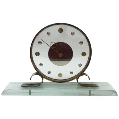 Mid-Century Modern Table Clock Iatos Per Venini